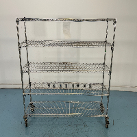 6' Portable Wire Shelving Unit image 2